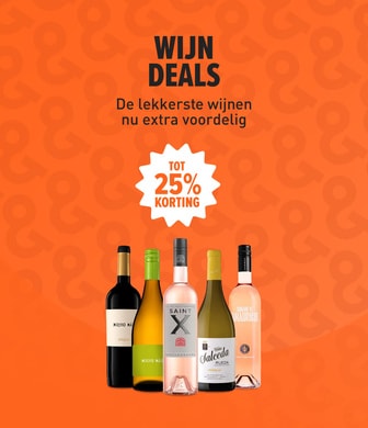 Wijn deals. De beste wijnaanbiedingen tot 25% korting